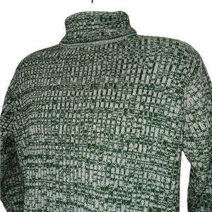 Vtg GALAXIE by Knits Fad 70s Turtleneck Sweater Beatnik Acrylic Taiwan MCM sz M
